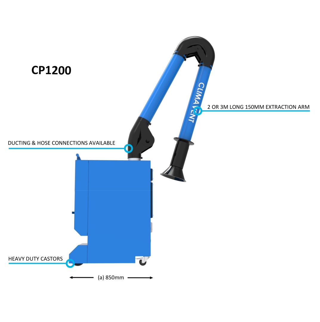 Carbon filter extraction for fume applications.