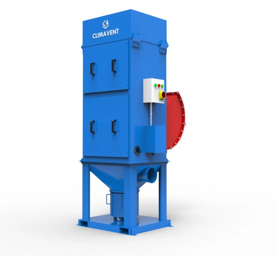 Auto Shaker Dust Extraction Units available with explosion protection inc. flameless vents