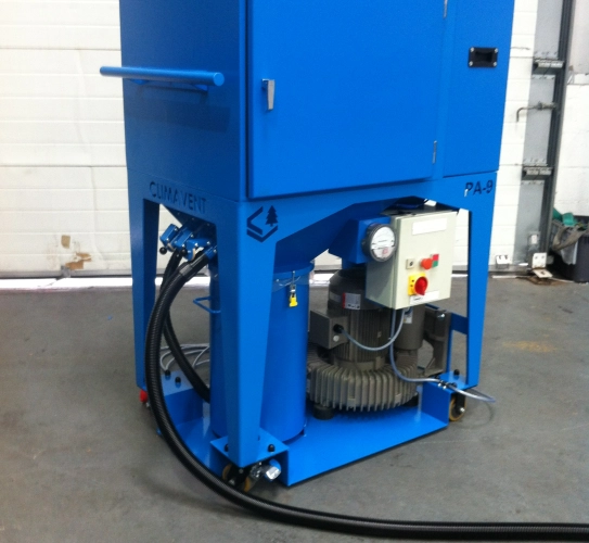 PA9 Mobile Dust High Vacuum Extraction Unit to provide on tool extraction using our range of accessories