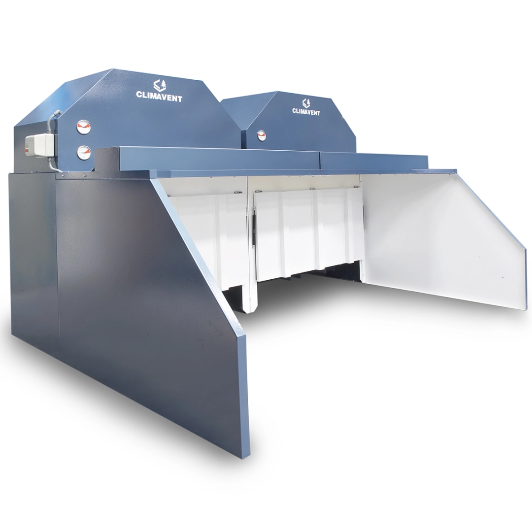 Standard 1.8m wide low profile dust control booth ideal for sanding applications